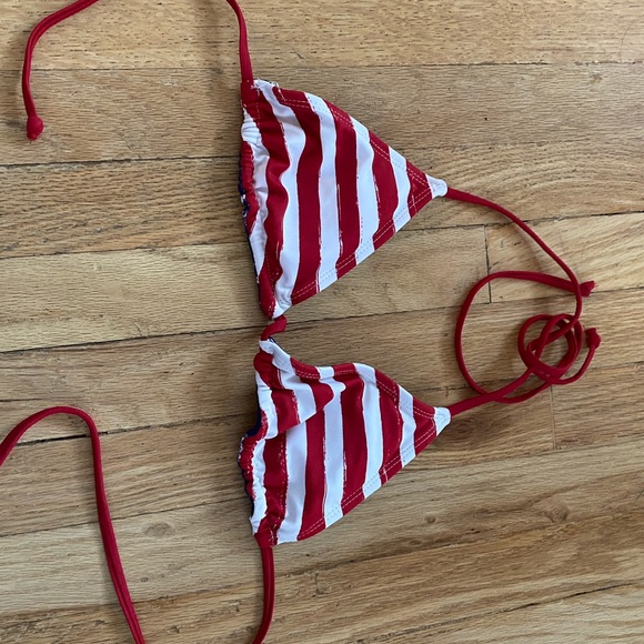 Reversible bikini top & stripe bottom - Picture 2 of 5